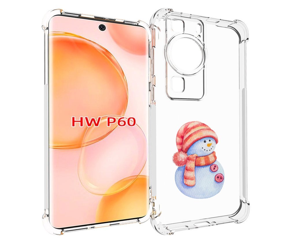 

Чехол MyPads Веселый снеговик для Huawei P60, Tocco