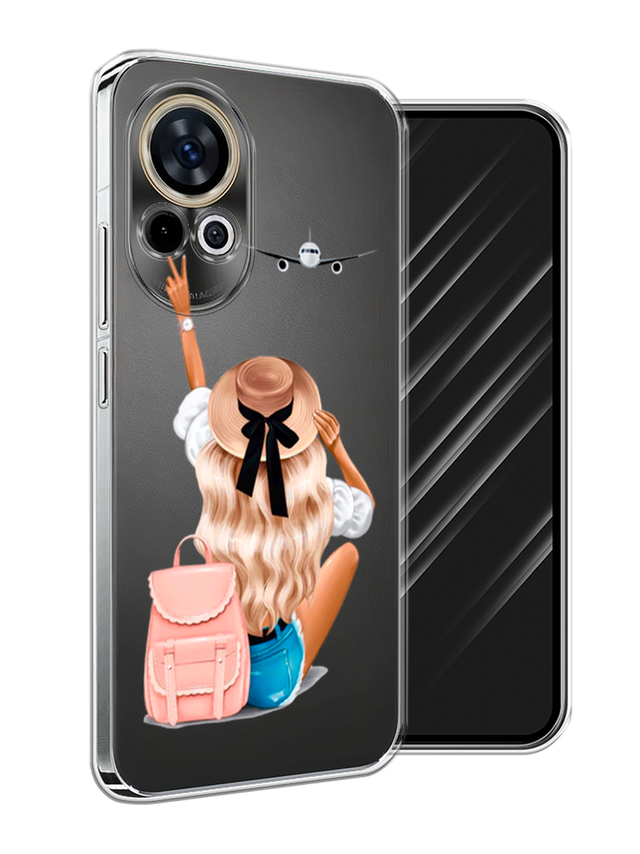 

Чехол Awog на Huawei Nova 12 "Автостопом самолетом", Бежевый;белый, 6123050-1