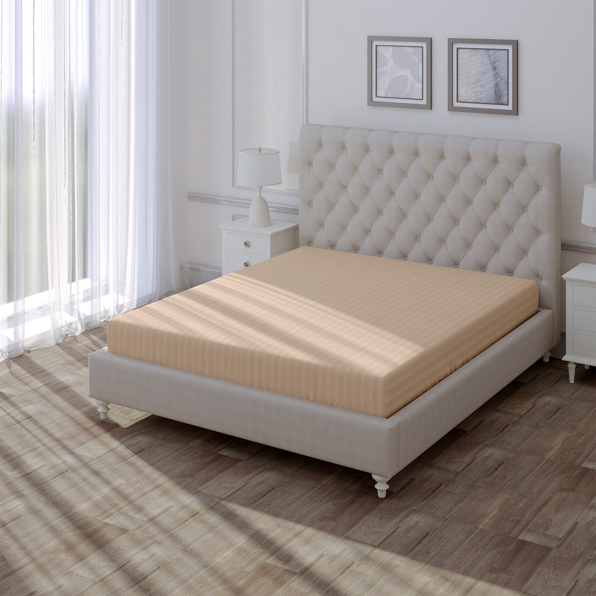 

Простыня Verossa Stripe 240х260 Bronze, хлопок 100%, 781332, Bronze