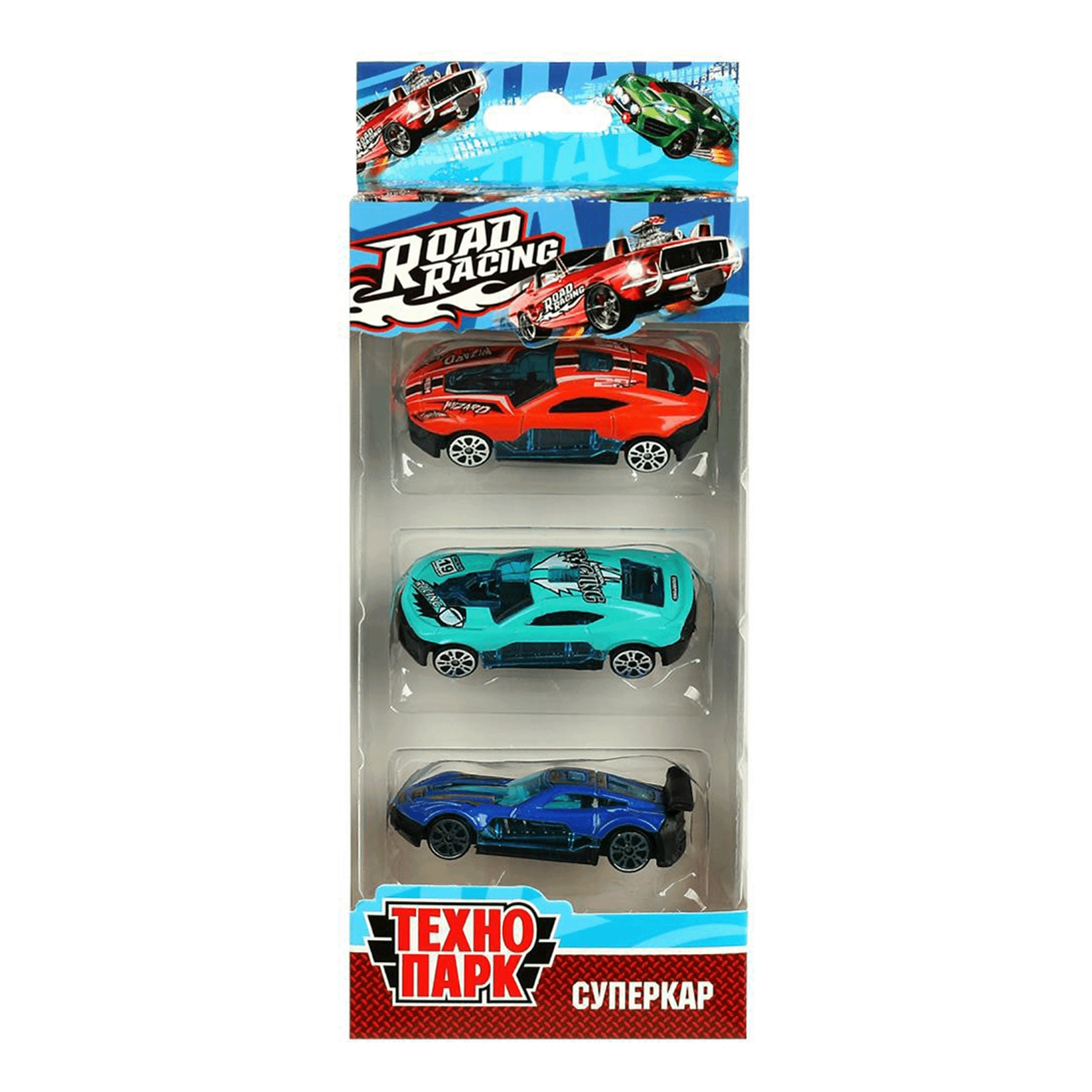 

Машинка Технопарк Road Racing, Разноцветный