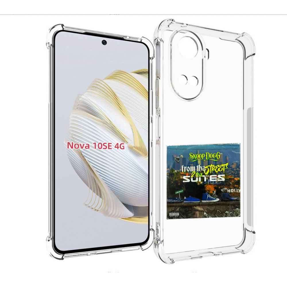 

Чехол MyPads Snoop Dogg FROM THE STREET 2 THA SUITES для Huawei Nova 10 SE, Прозрачный, Tocco