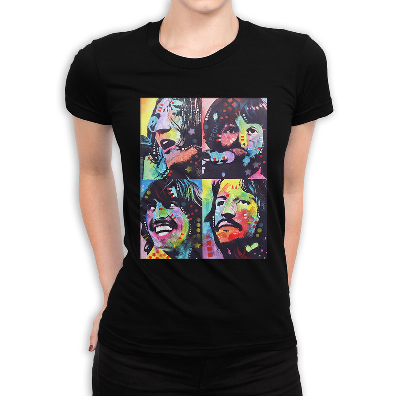 фото Футболка женская dream shirts the beatles - битлз 9898911111 черная l