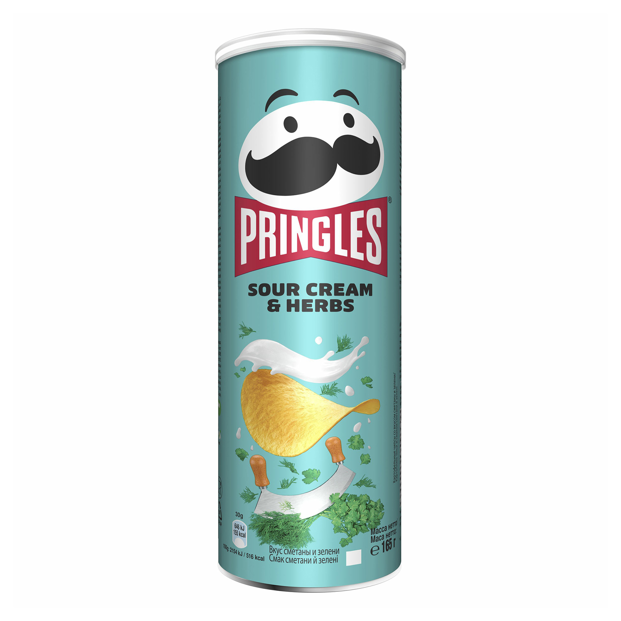 

Чипсы картофельные Pringles сметана и зелень 165 г