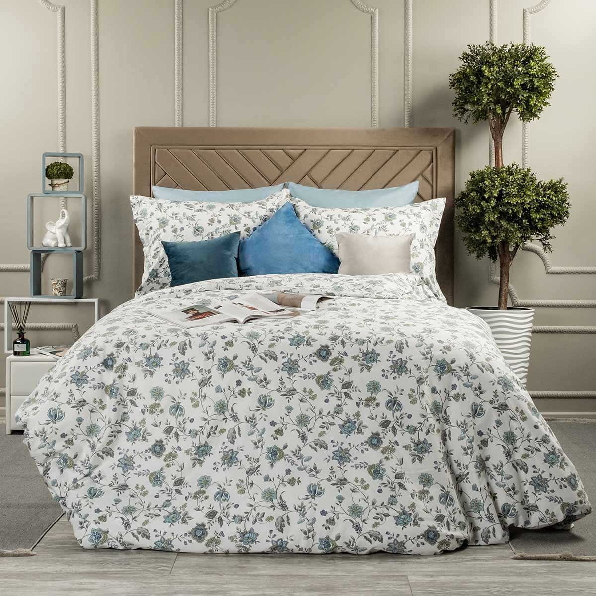 

Комплект постельного белья Двуспальный Arya Alamode Nabika с 4 наволочками, Nabika