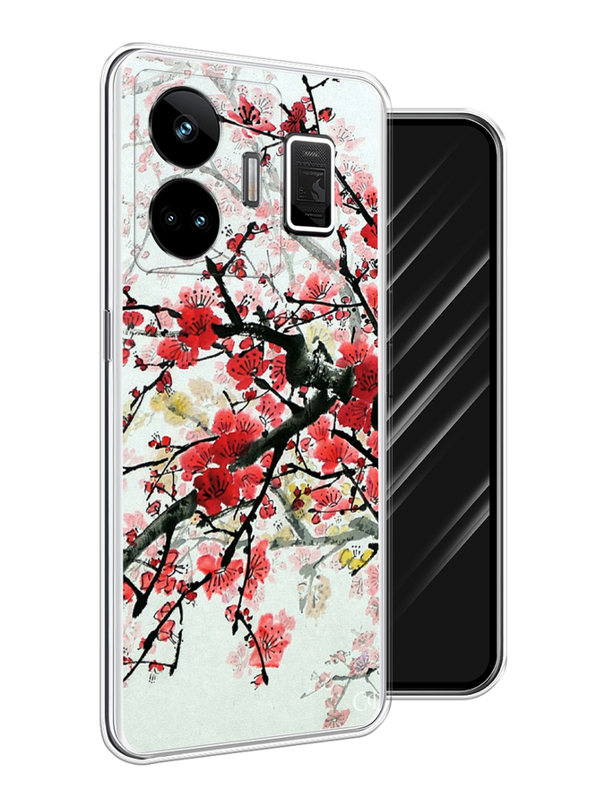 

Чехол Awog на Realme GT Neo 5 5G/GT 3 "Сакура", Розовый;черный, 2513750-4