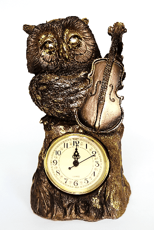фото Часы сова со скрипкой (332015см) gf18-03 buyhouse