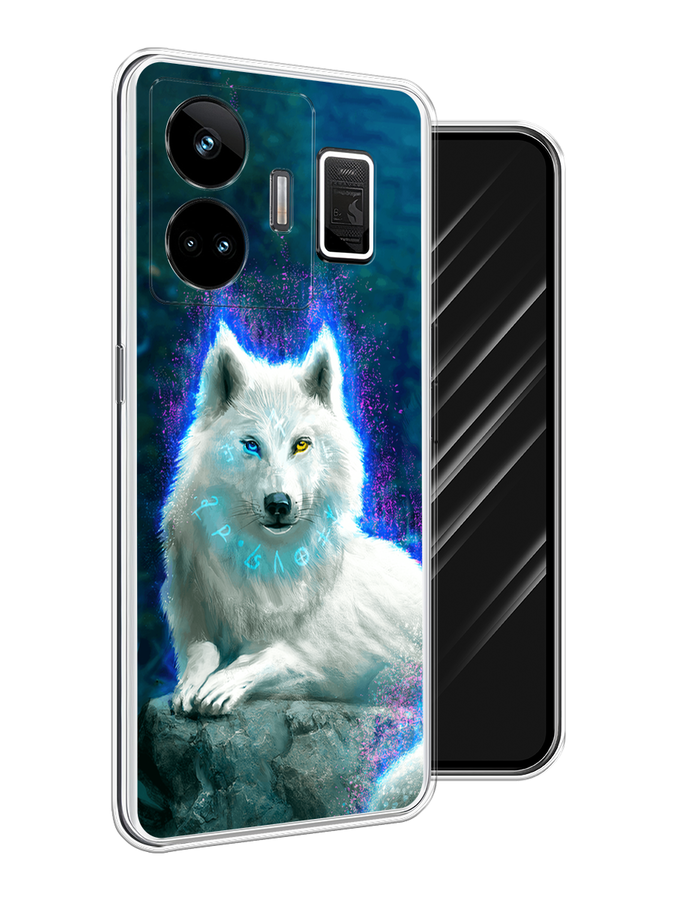 

Чехол Awog на Realme GT Neo 5 5G/GT 3 "Белоснежный волк", Белый;зеленый;фиолетовый, 2513750-1