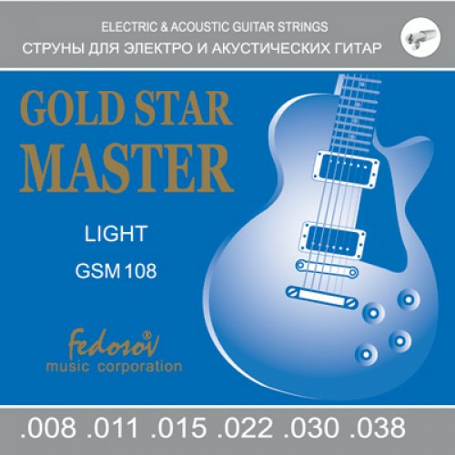 Струны для электрогитары Fedosov GSM108 485₽