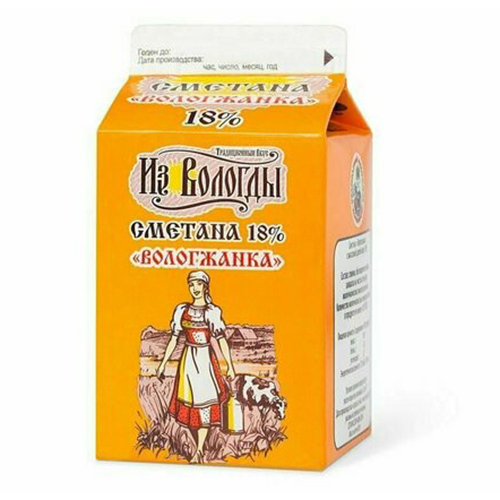 

Сметана Вологжанка 18% БЗМЖ 470 г
