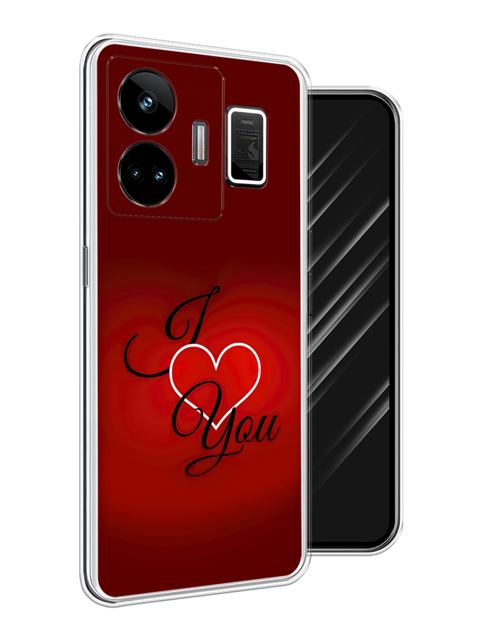 

Чехол Awog на Realme GT Neo 5 5G/GT 3 "I love you 3", Красный;бордовый;черный, 2513750-6