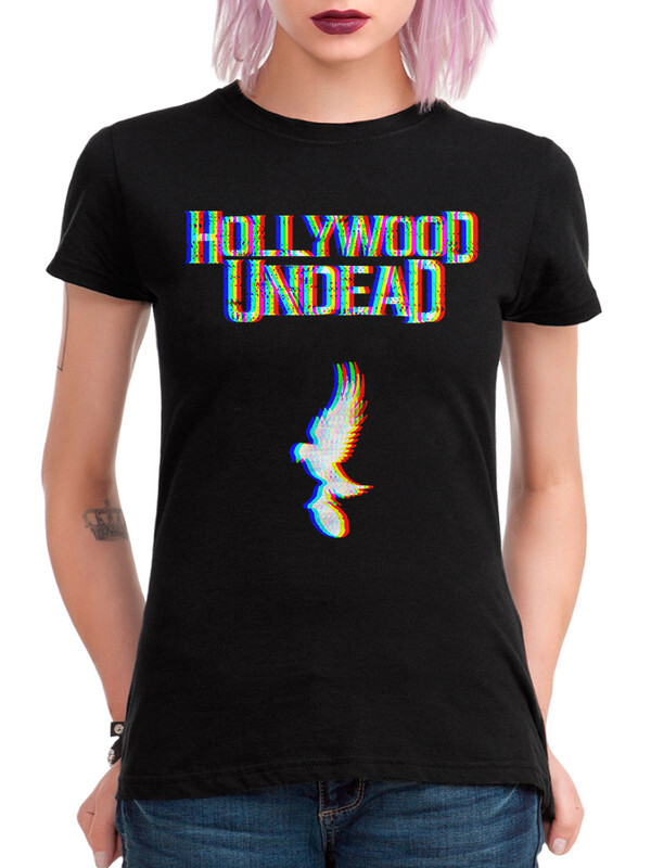 

Футболка женская Dream Shirts Группа Hollywood Undead черная XS, Группа Hollywood Undead