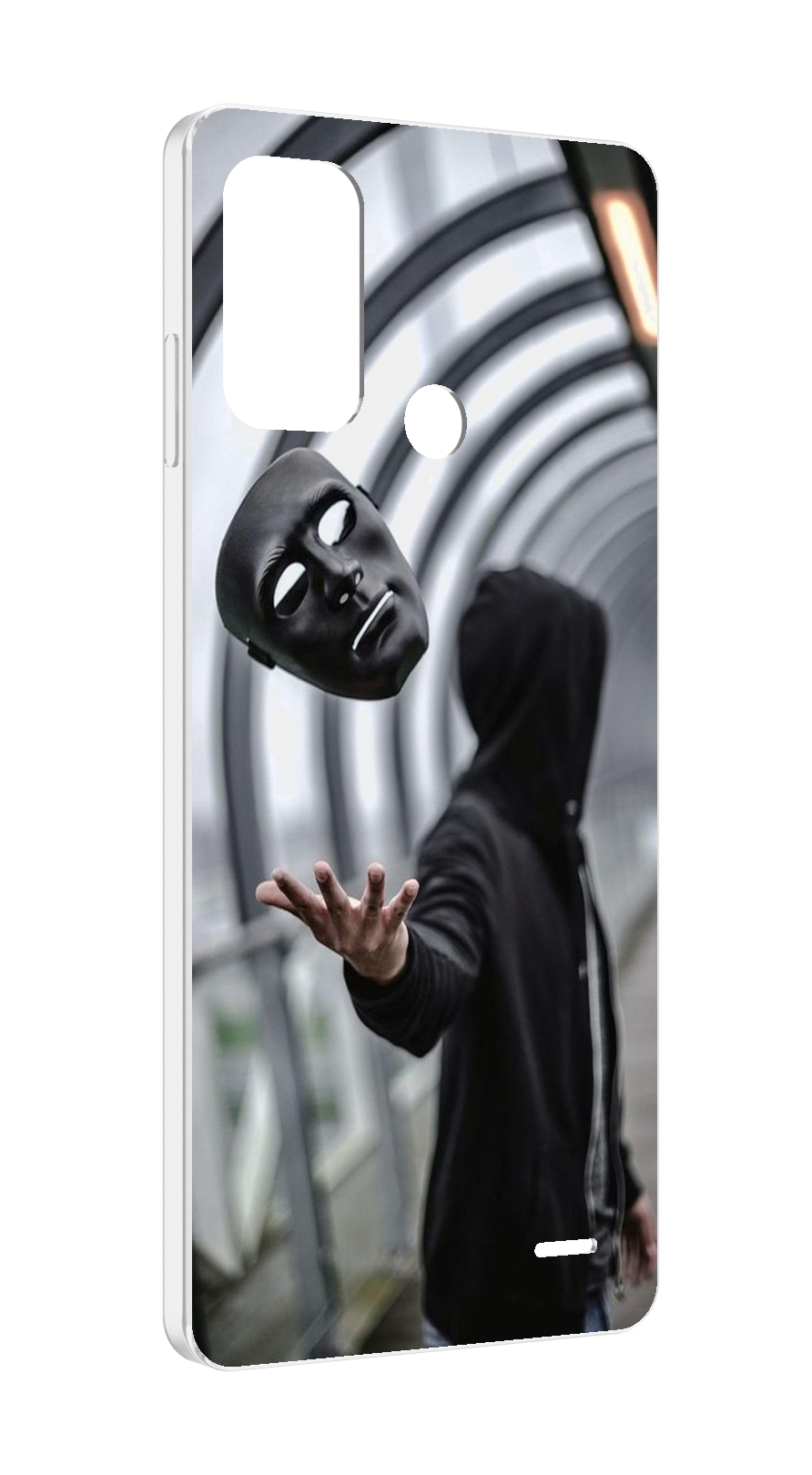 

Чехол MyPads Сними-маску для ZTE Blade A52, Прозрачный, Tocco