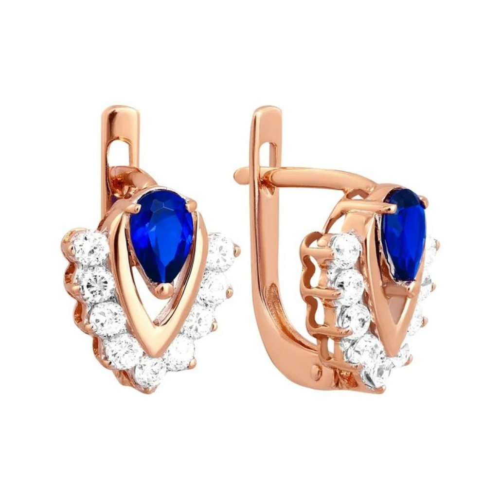 

Серьги из красного золота с корундом Золото Дисконт 0907214920п/д, 0907214920п/д