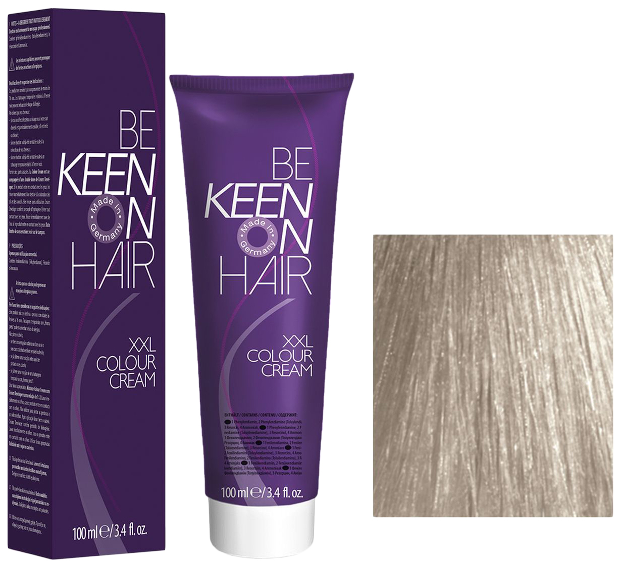 Крем-краска для волос KEEN XXL 12.16 крем для рук весна витаминный главаптека 75 мл 6 штук