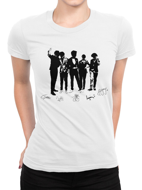 

Футболка женская Dream Shirts One Direction белая 3XL, One Direction