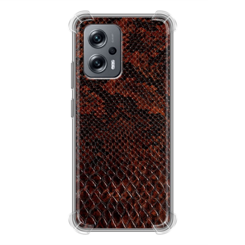 

Дизайнерский силиконовый с усиленными углами чехол для Xiaomi Poco X4 GT Змеиная кожа