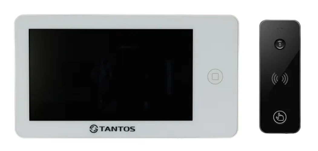 Комплект видеодомофона Tantos NEO (белый) HD и iPanel 2 HD + (черная) светодиодная снежинка ø0 8м синяя дюралайт на металлическом каркасе ip54