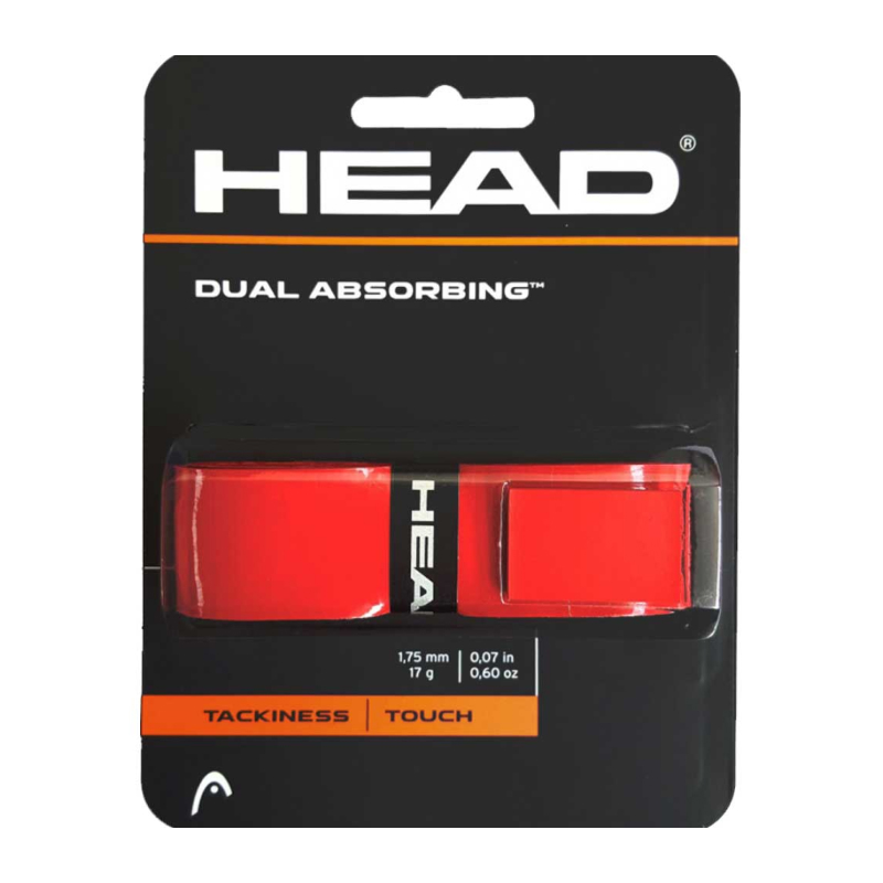 

Обмотка для ручки ракетки HEAD Grip Dual Absorbing x1, Red, Красный, Grip Dual Absorbing x1