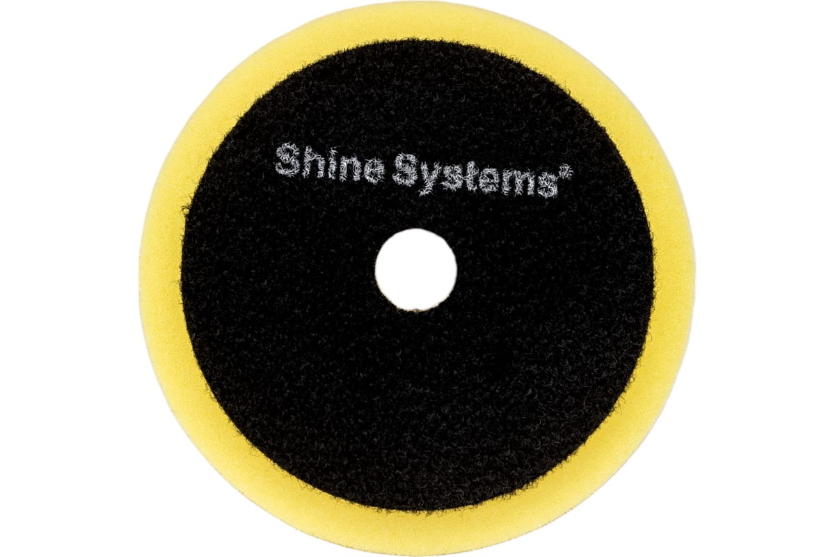 фото Полировальный круг полутвердый желтый shine systems ro foam pad yellow 75 мм ss551 shine s