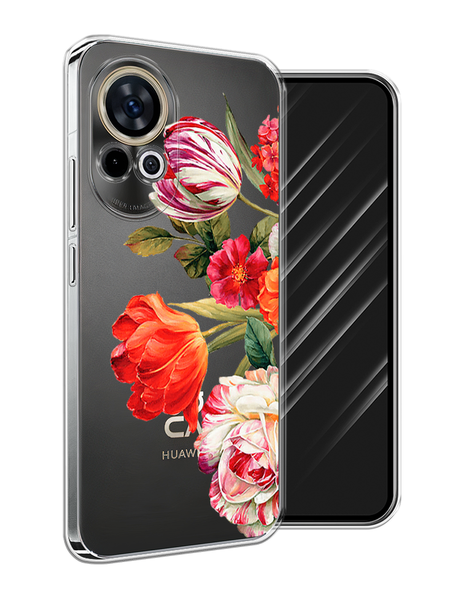 

Чехол Awog на Huawei Nova 12 "Весенний букет", Красный;розовый;зеленый, 6123050-1