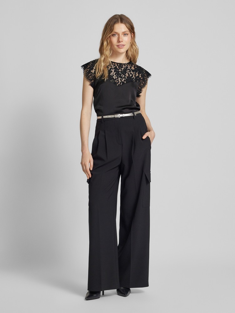 

Блуза женская Guess W4YH55WD8G2 черная L, Черный, W4YH55WD8G2