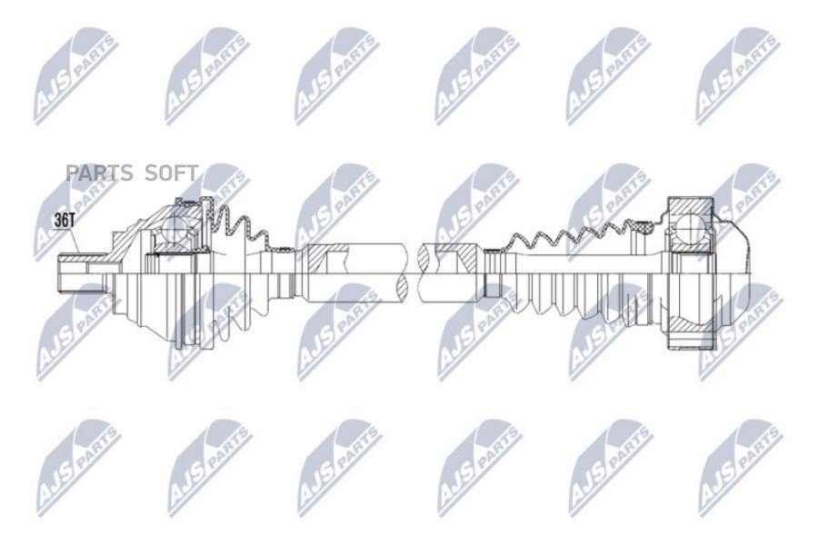 

Полуось Vw/Audi/Skoda/Seat Eng.1.8tfsi Passat 07-14, Golf Vi 08-, Cc 11-16, Caddy 1.2Tsi,1