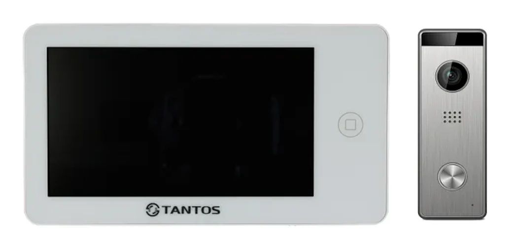 Комплект видеодомофона Tantos NEO (белый) HD и Triniti HD