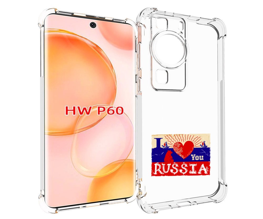 

Чехол MyPads Люблю Россию для Huawei P60, Tocco