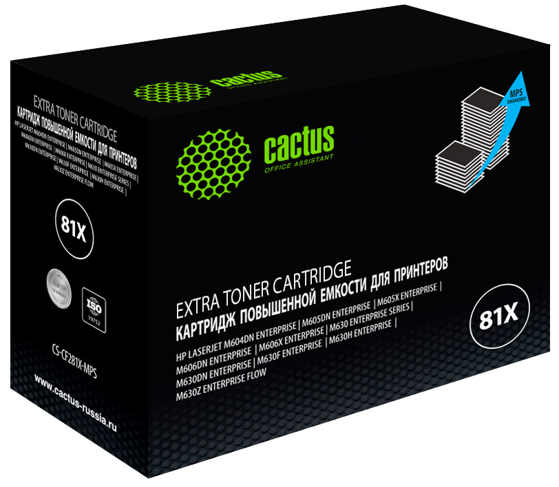

Картридж CF281 XL Black для принтера HP, Черный, CF281 XL