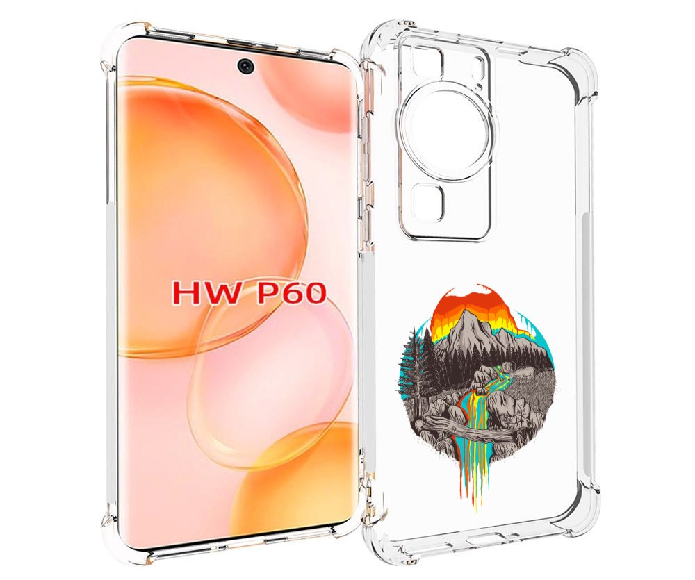 

Чехол MyPads Радужный водопад для Huawei P60, Tocco
