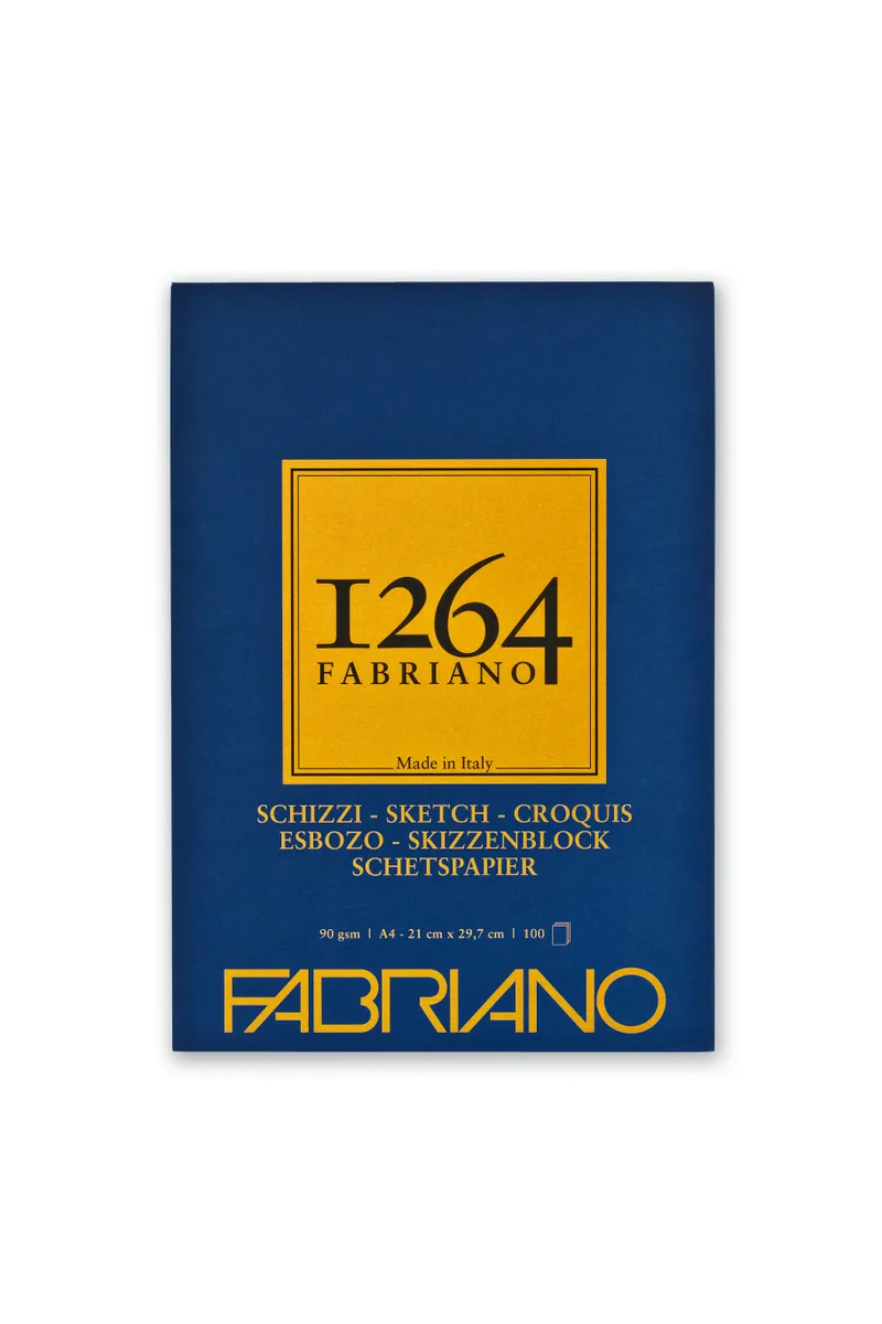 фото Альбом для графики fabriano 1264 sketch 90г/м.кв 21х29,7 100 листов