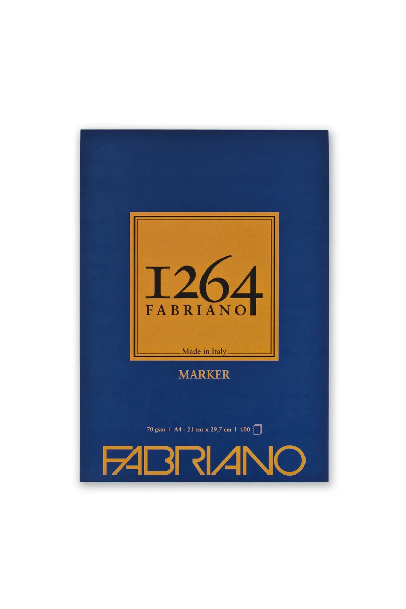 

Альбом для графики Fabriano 1264 MARKER 70г/м.кв 14,8х21 100 листов, MARKER