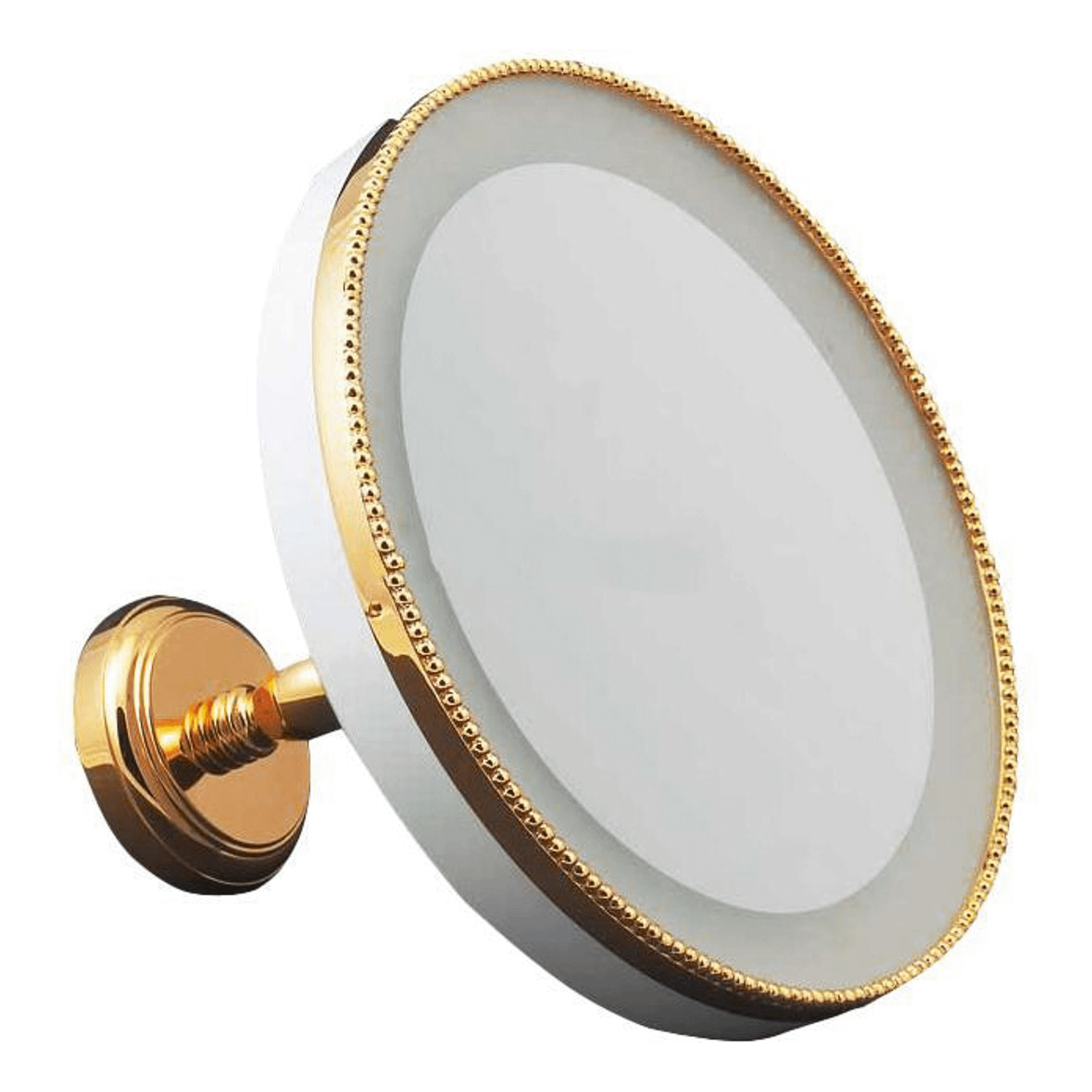 

Зеркало косметическое настенное Cristal et bronze Perle с подсветкой, Золотистый