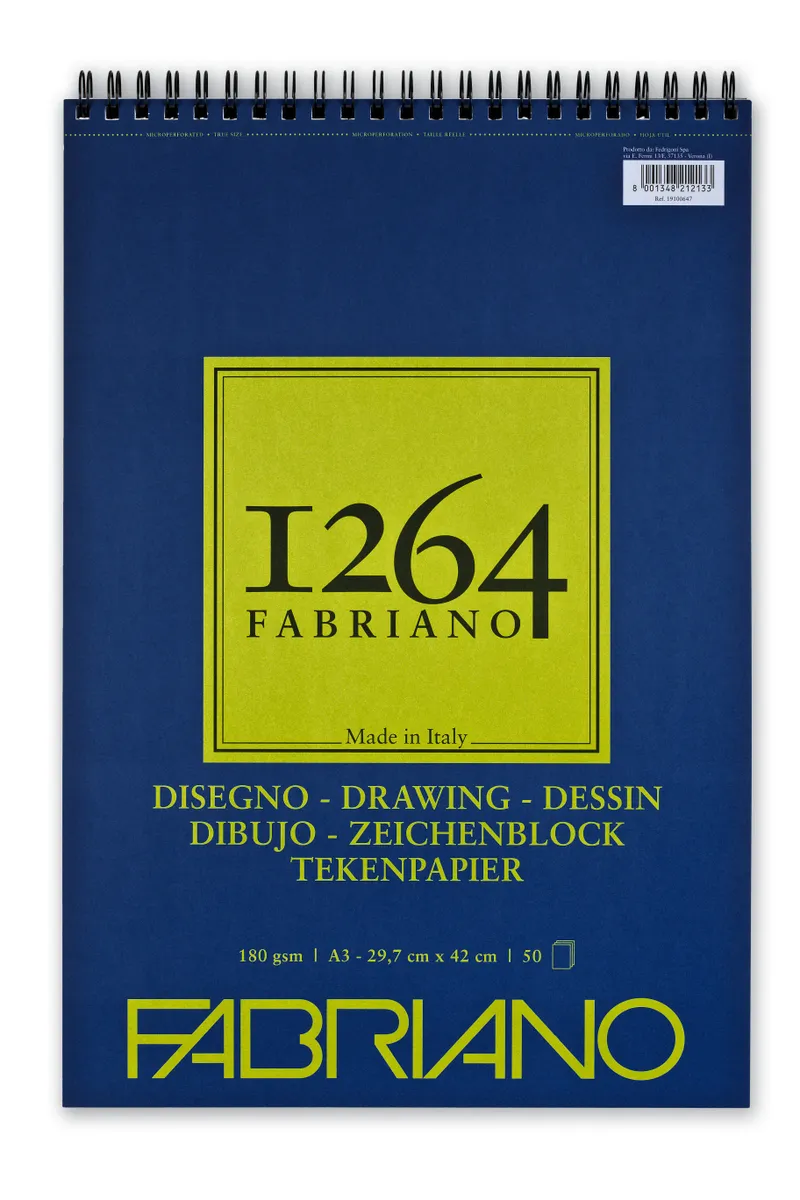 фото Альбом для графики fabriano 1264 drawing 180г/м.кв 29,7х42 50 листов