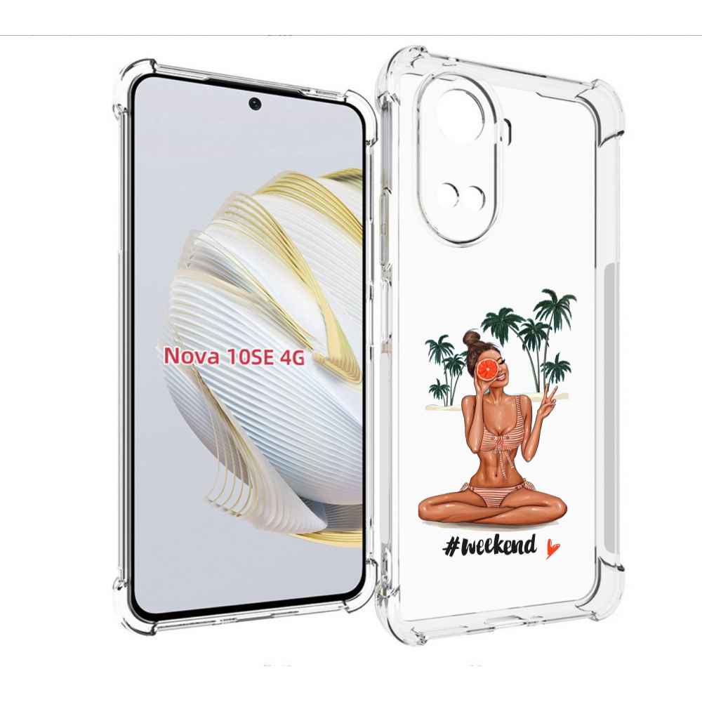 

Чехол MyPads Weekend для Huawei Nova 10 SE, Прозрачный, Tocco