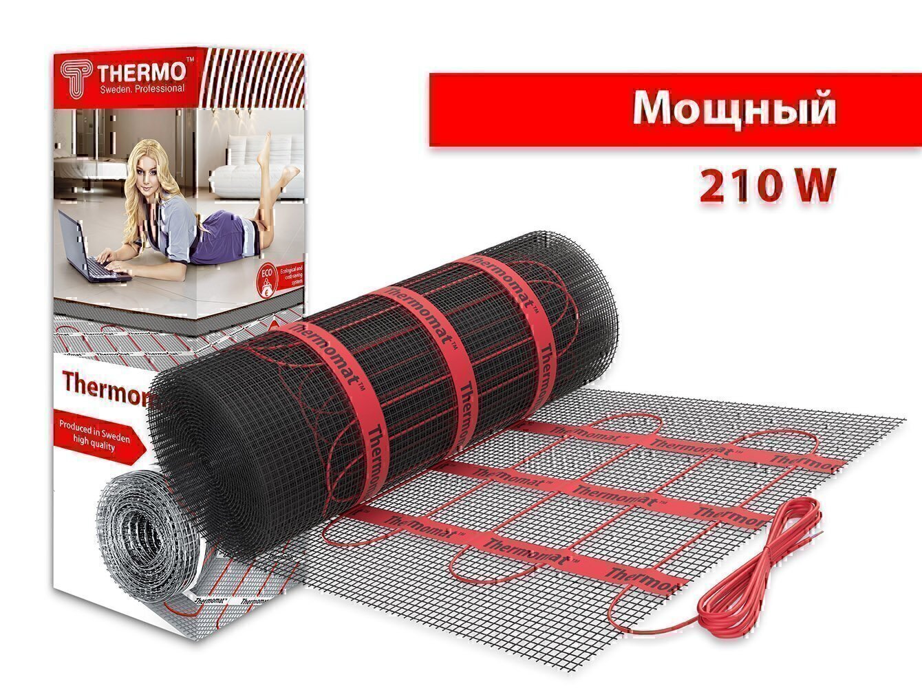 

Комплект подогрева пола Thermo Thermomat TVK 210 2.9 кв.м (без регулятора)