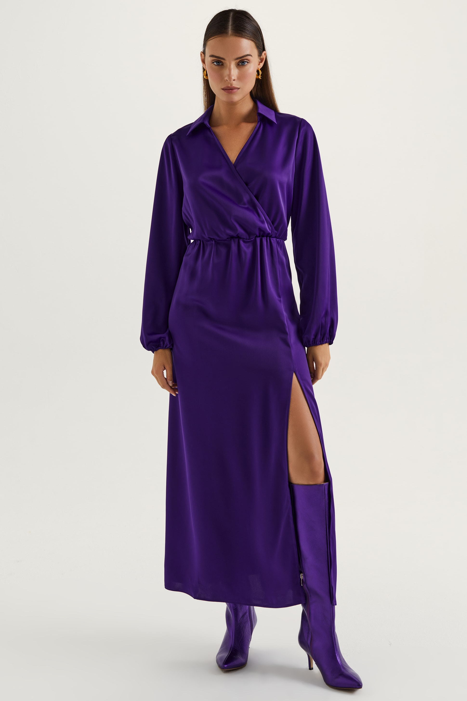 

Платье женское LOVE REPUBLIC 2358604514 фиолетовое 48 RU, 2358604514