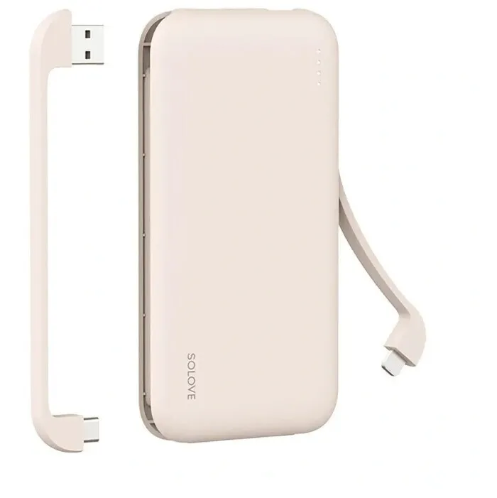 фото Внешний аккумулятор power bank xiaomi (mi) solove 10000mah dual usb/type-c