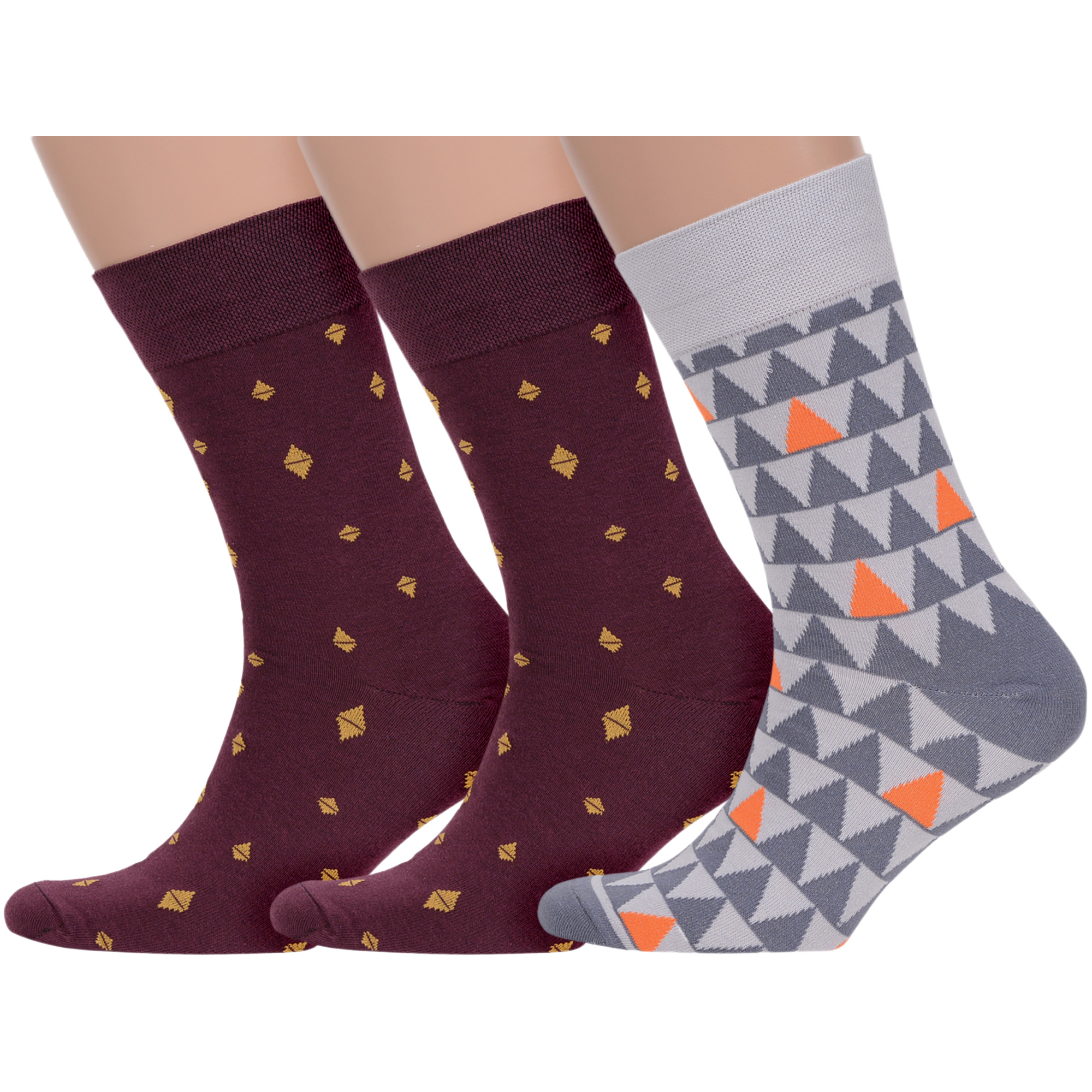 Комплект носков мужских MoscowSocksClub msk3-М41 разноцветных 29