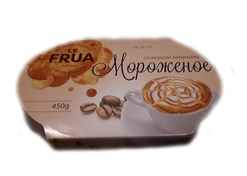 

Мороженое пломбир Le frua Со вкусом Капучино БЗМЖ 450 г