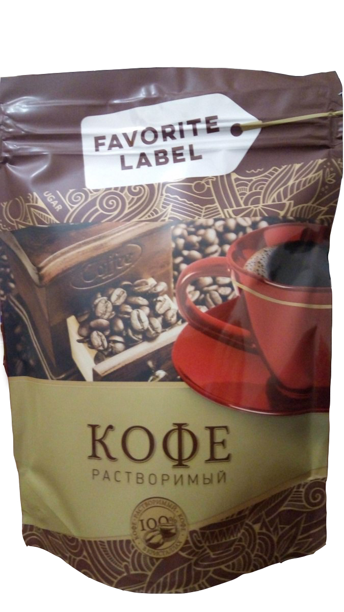 

Кофе Favorite Label растворимый в мягкой упаковке 75 г