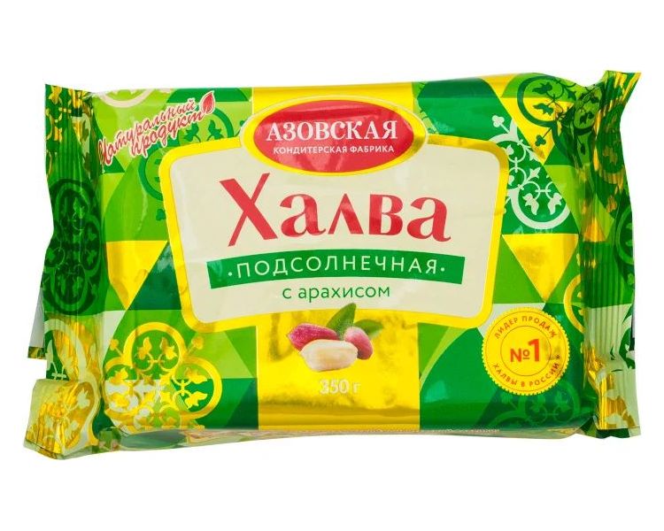

Халва Azure подсолнечная с арахисом 350 г