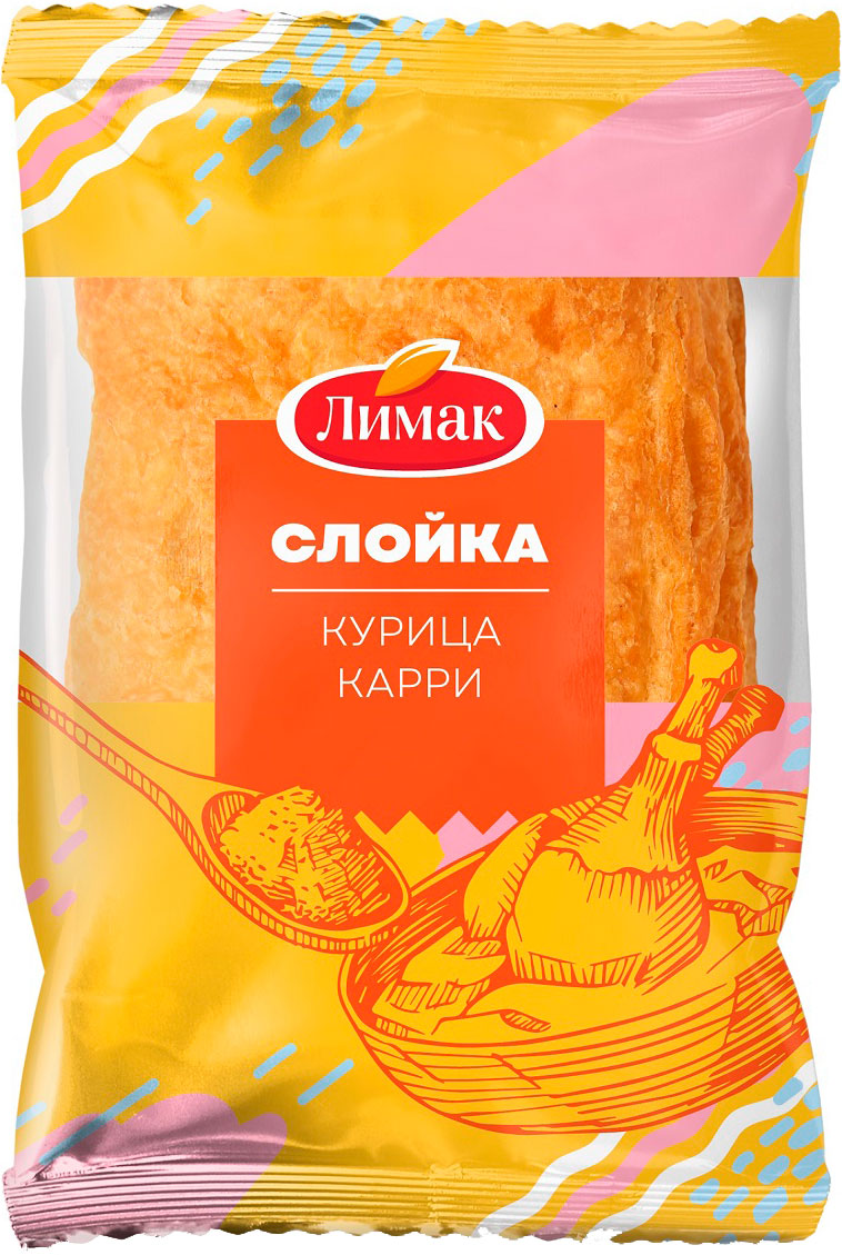 

Слойка Лимак курица карри 60 г