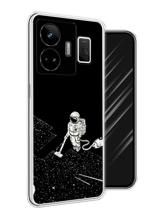 

Чехол Awog на Realme GT Neo 5 5G/GT 3 "Космонавт с пылесосом", Белый, 2513750-4