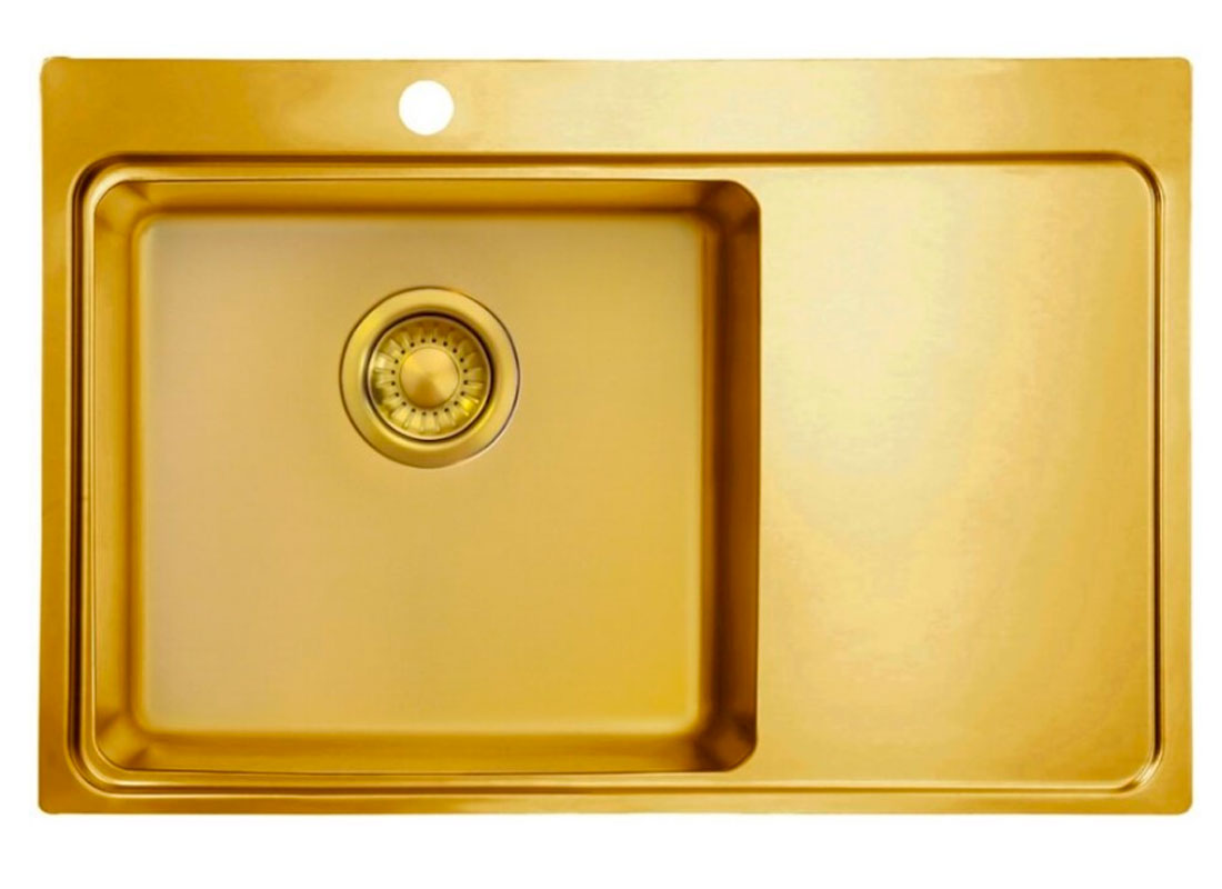 кухонная мойка TopZero ColorX MM780.510.60.GT10K L GOLD, золото