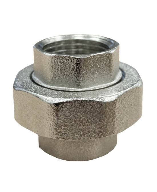 

Соединитель латунь никель американка Ду 40 (1 1/2") прямой ВР/ВР Китай, Серый