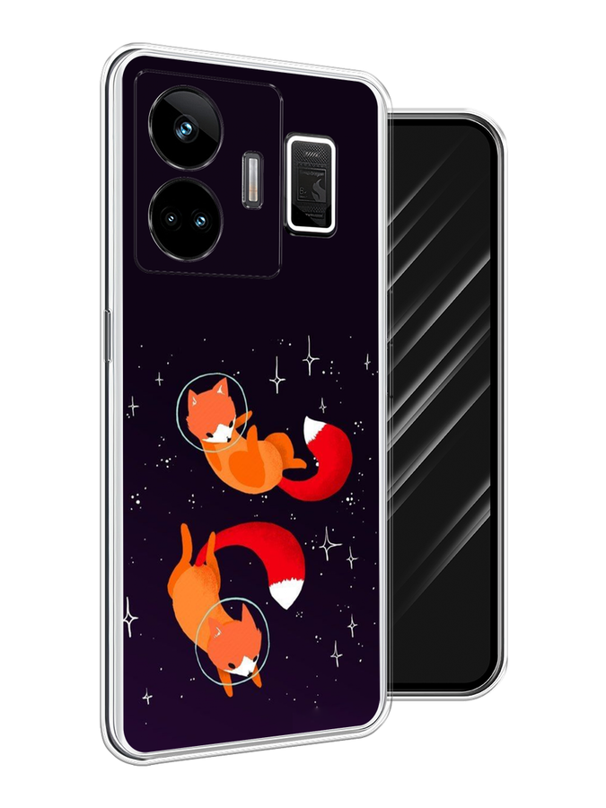 

Чехол Awog на Realme GT Neo 5 5G/GT 3 "Лисы космонавты", Оранжевый, 2513750-4