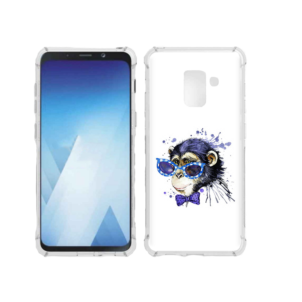 Чехол MyPads Tocco для Samsung Galaxy A5 (2018) акварельная обезьяна (PT95317.573.216)