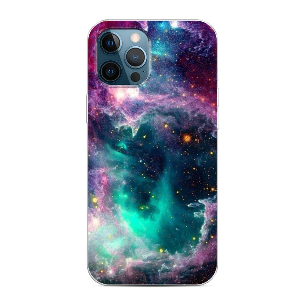 

Чехол на Apple iPhone 12 Pro Max "Звездные облака", Розовый;бежевый, 12750-2