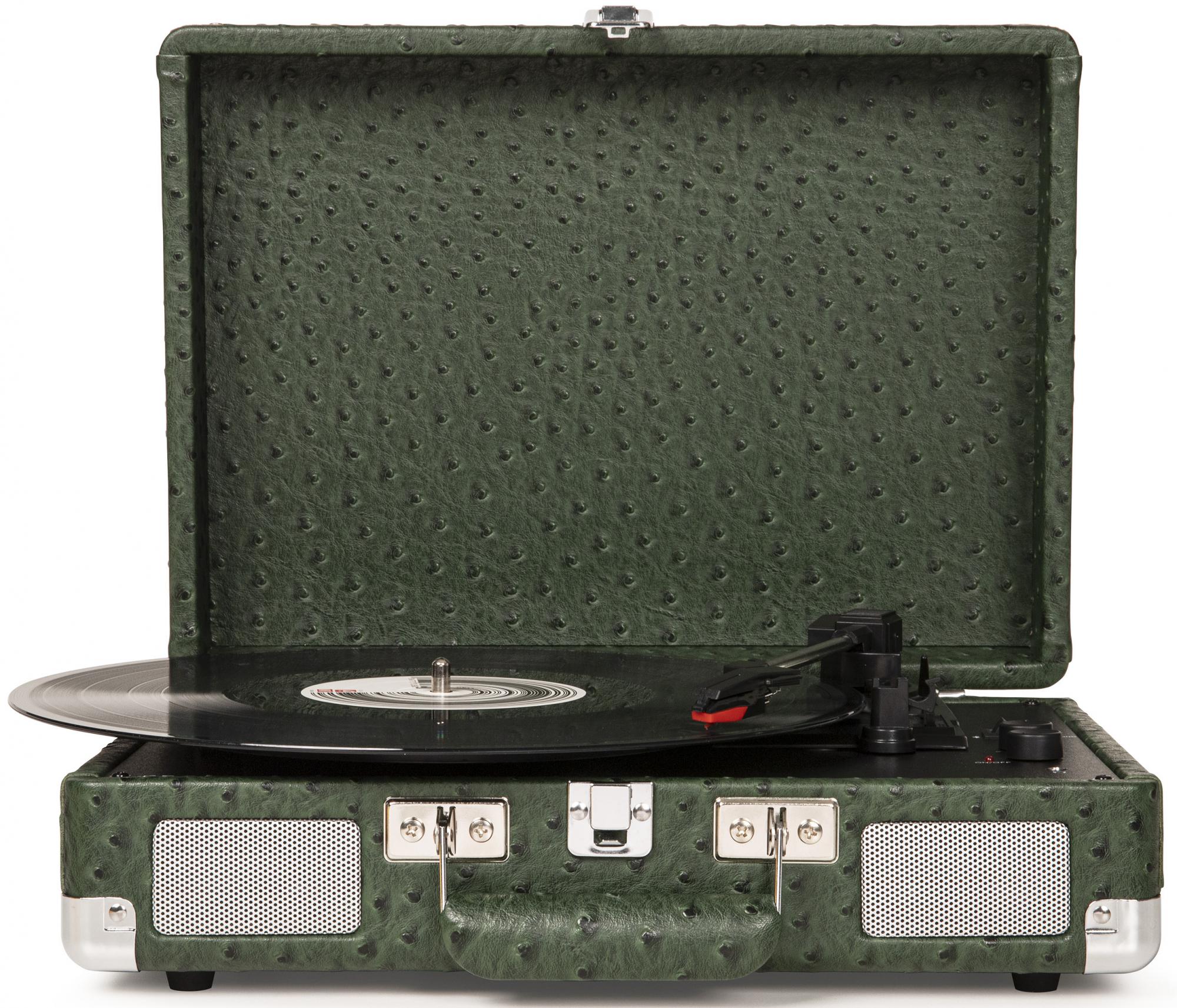 Проигрыватель виниловых пластинок Crosley Cruiser Deluxe Green Ostrich